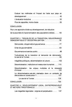 Transition Politique et Développement Inclusif
