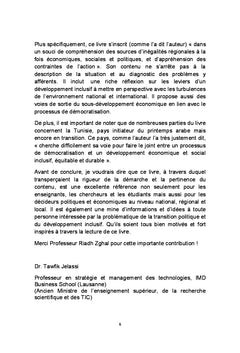 Transition Politique et Développement Inclusif