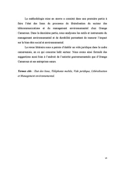 L'atteinte des activités de télécommunications mobiles