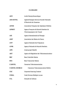 L'atteinte des activités de télécommunications mobiles