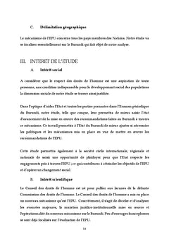 Le Burundi et l'EPU