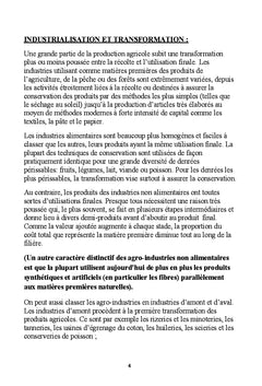 L'agroalimentaire: l'avenir de tout developpement