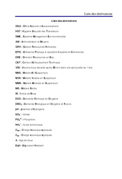 Etudes des Dysfonctionnements d'une station d'epuration des eaux usees