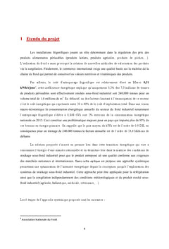 Conception et optimisation d'entreposage sous-froid industriel