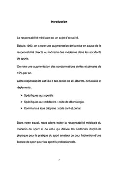 La responsabilité du médecin du ring