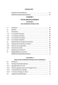 Les composés tensioactifs anioniques dans les eaux de rejets