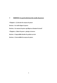 Les moyens de preuve en droit du travail