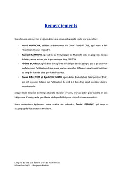 L'impact des reseaux sociaux chez les sportifs de haut niveau