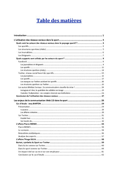 L'impact des reseaux sociaux chez les sportifs de haut niveau