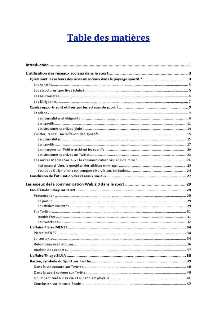 L'impact des reseaux sociaux chez les sportifs de haut niveau