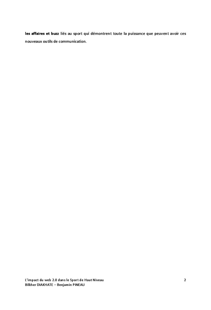 L'impact des reseaux sociaux chez les sportifs de haut niveau