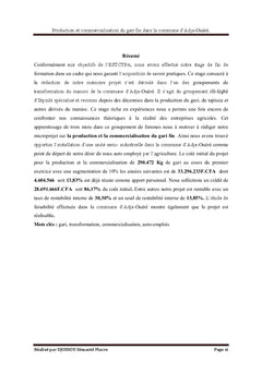 Production et commercialisation du gari fin dans Adja-Ouèrè