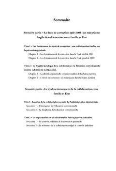 Le droit de correction de l'enfant (1804-1935)