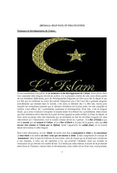 Le CV de l'Islam