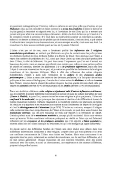 Le CV de l'Islam