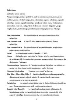 Structure et proprietes de la matiere - thermodynamique