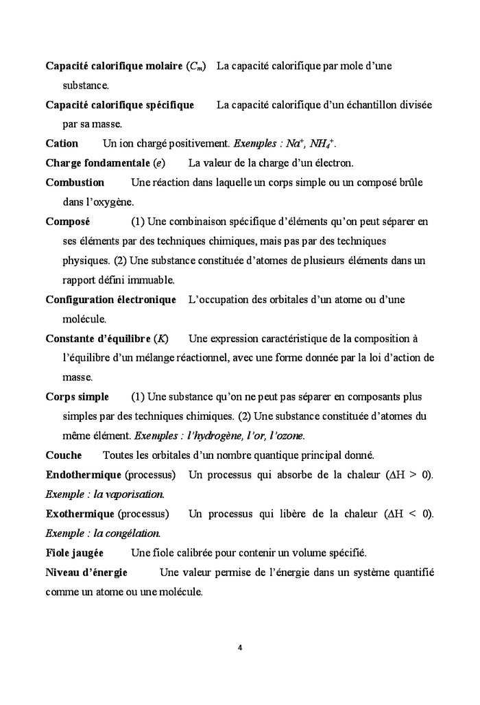 Structure et proprietes de la matiere - thermodynamique