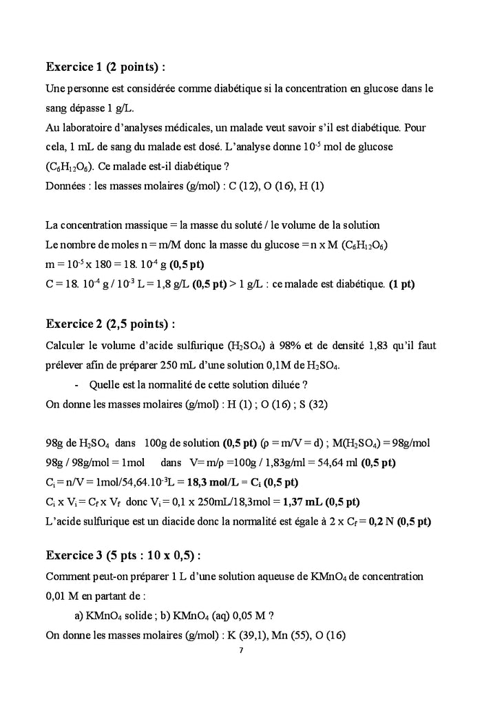 Structure et proprietes de la matiere - thermodynamique