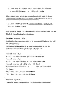 Structure et proprietes de la matiere - thermodynamique