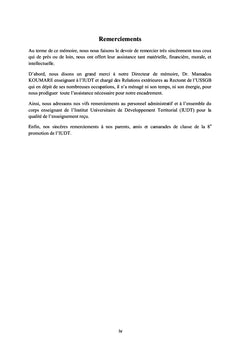 Planication et Gestion du Developpement Local au Mali
