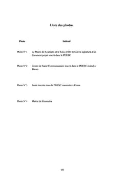 Planication et Gestion du Developpement Local au Mali