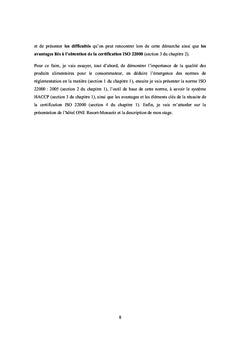 La mise en place d'un SMSDA selon la norme ISO 22000: 2005