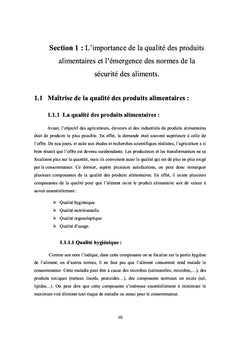 La mise en place d'un SMSDA selon la norme ISO 22000: 2005
