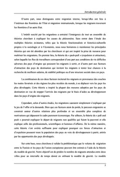Estimation de volume de migration par un modele de gravite