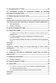 Élaboration et Caractérisation des Nanoparticules de Métaux Nobles