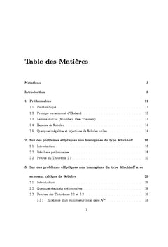 Multiplicité des solutions pour des problèmes de Kirchhoff