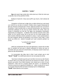 KUNDE(liberté) déformée par les assauts de la flamme