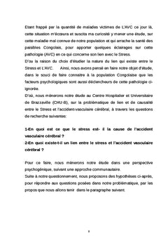 Stress et Accident Vasculaire Cérébral: Lien de Causalité