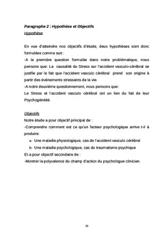 Stress et Accident Vasculaire Cérébral: Lien de Causalité