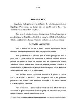 Difficultés des autorités coutumières en RDC