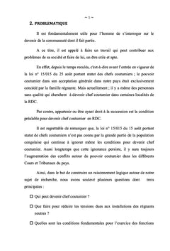 Difficultés des autorités coutumières en RDC