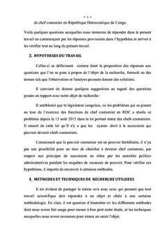 Difficultés des autorités coutumières en RDC