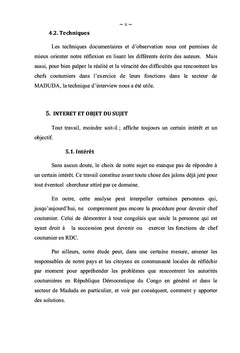 Difficultés des autorités coutumières en RDC