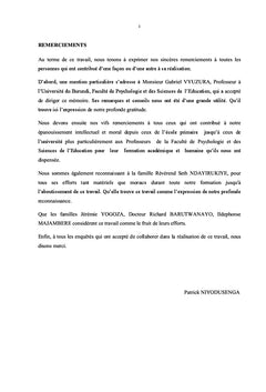 Vécu Psychosocial et Professionnel d'un Leader Religieux Séropositif