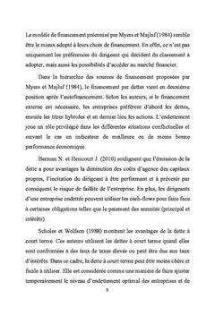 Pratique de financement à court terme des entreprises minières