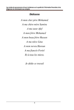 Les modes de gouvernance et leurs incidences