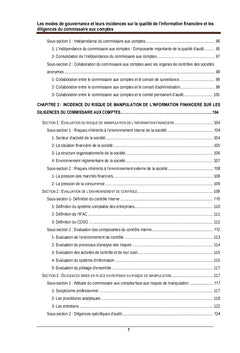 Les modes de gouvernance et leurs incidences