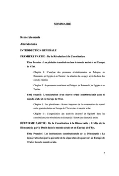 Le constitutionnalisme en Europe de l'Est et dans le monde arabe