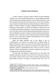 Le constitutionnalisme en Europe de l'Est et dans le monde arabe