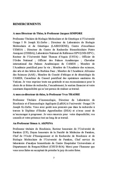 Infection aux Papillomavirus Humains chez des femmes au Burkina Faso