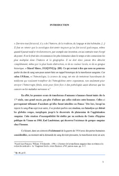 Le don de sang, une modernite problematique