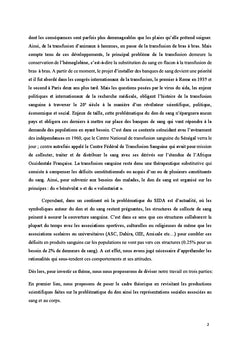 Le don de sang, une modernite problematique