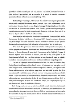 Le don de sang, une modernite problematique