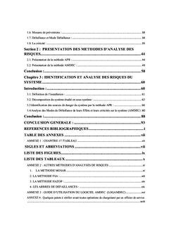 TMPC: Évaluation des risques par les méthodes APR et AMDEC