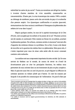 Les médias et le phénomène des enfants de la rue