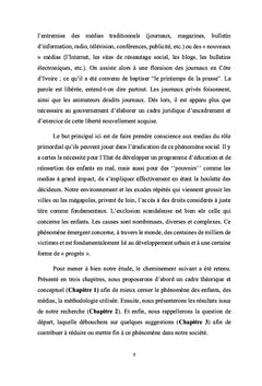 Les médias et le phénomène des enfants de la rue